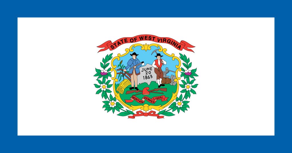 West Virginia flag screensaver